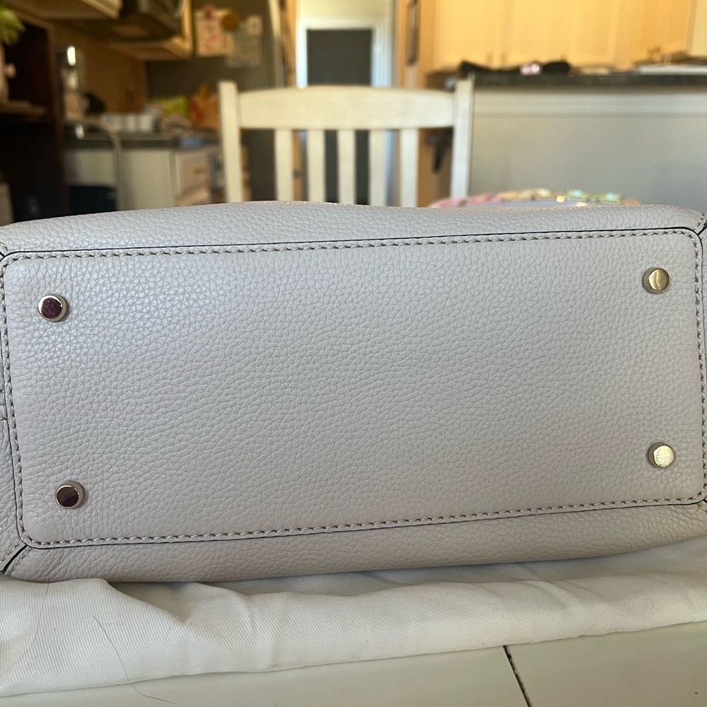 NWT Kate Spade NY Jackson Street Lottie Leather Handbag in Soft Porcelain - Picture 6 of 8